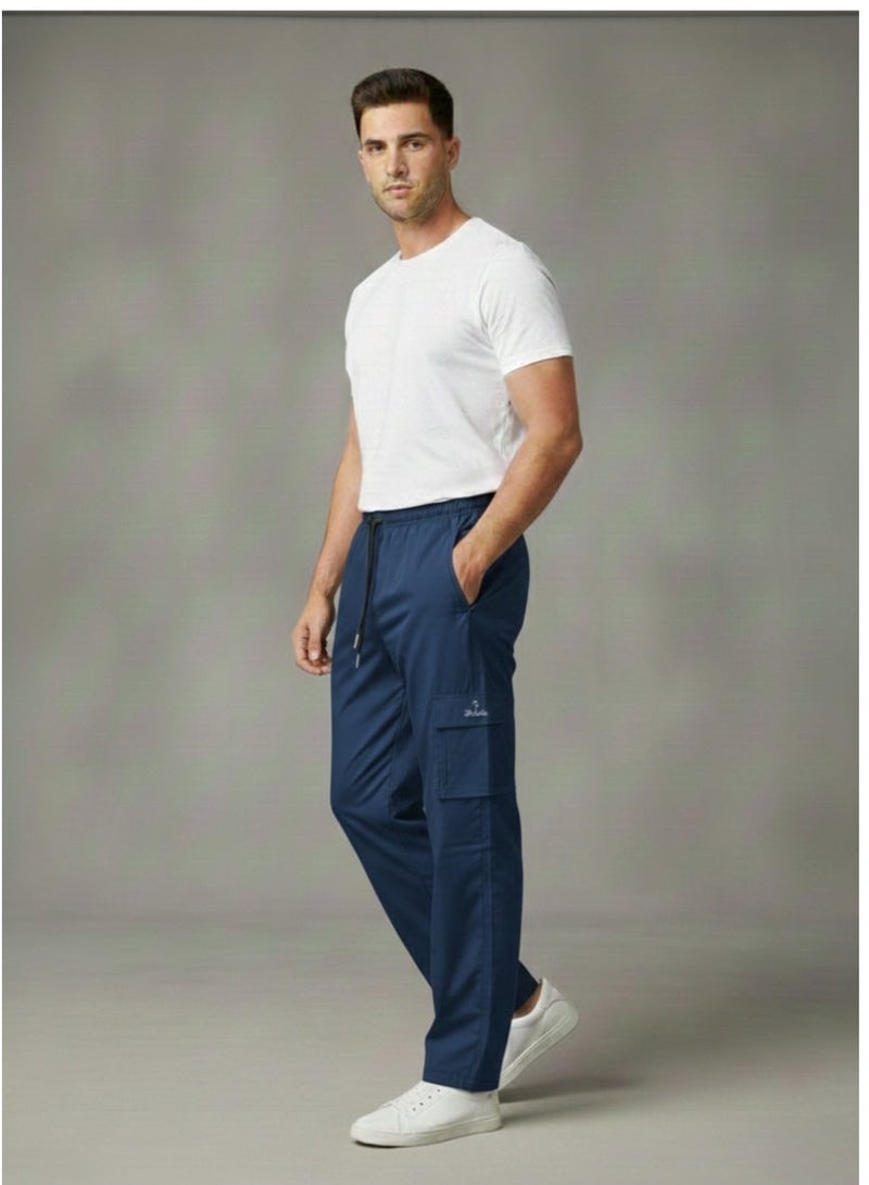 سبال بنطال رياضي للجنسين من SPALL – بنطال جوجرز رياضي فاخر للرجال والنساء، مريح للتدريب والتمارين، أسود أزرق خمري، المقاسات M L XL - Image 3